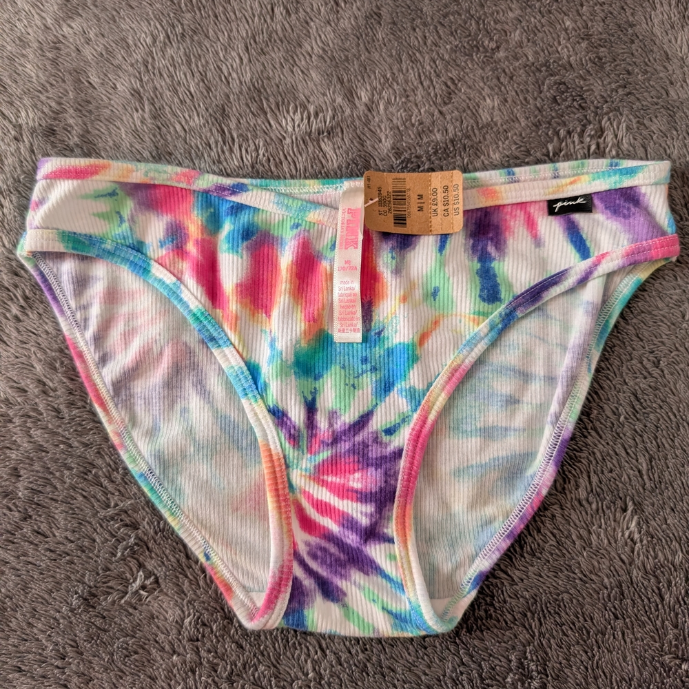 NWT Pink Victoria Secret Tie Dye Panties